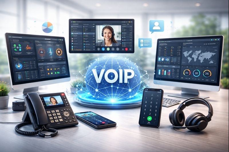 نرم افزارهای مرکز تماسVoIP
